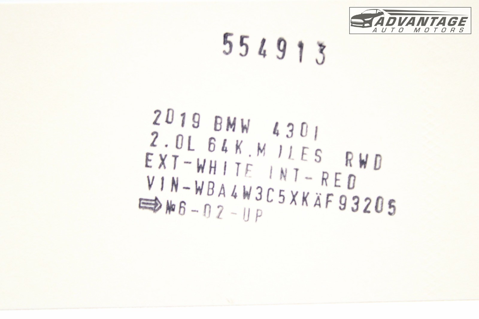 2018-2019 BMW 430I F32 LCI AUTOMATIC TRANSMISSION GA8HP50Z PARK PAWL PIN OEM