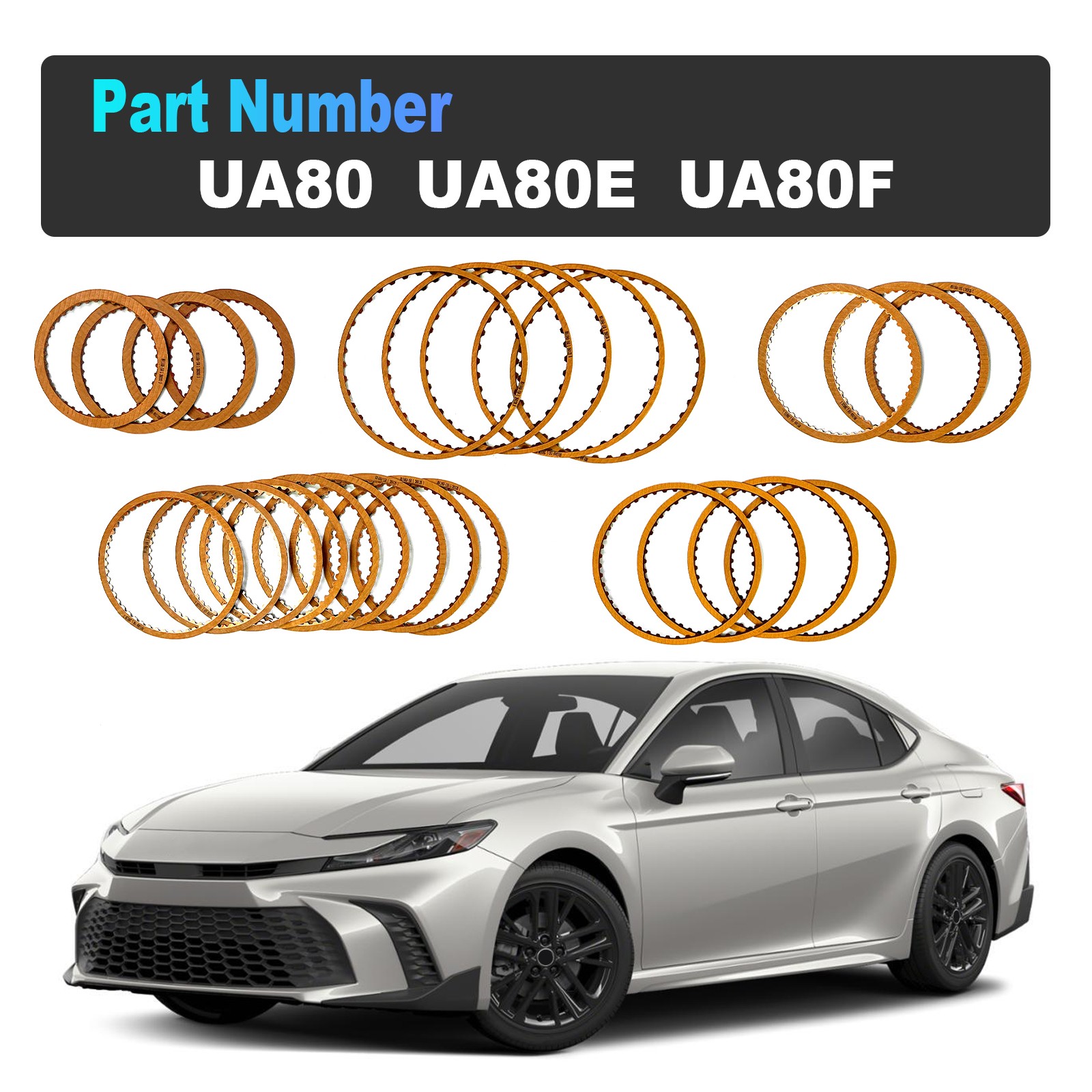 UA80 UA80E UA80F Auto Transmission Friction Kit Clutch Plates for Toyota 8 Speed