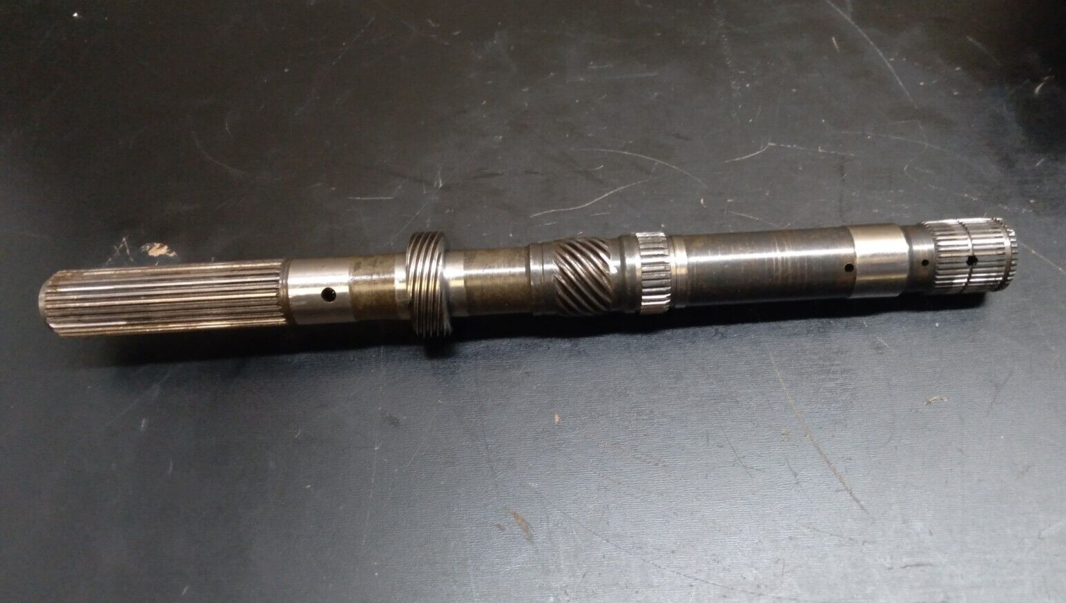 GM TH200/200 METRIC HYDROMATIC TRANSMISSIN MAIN OUT PUT SHAFT OEM 16 3/8 LONG