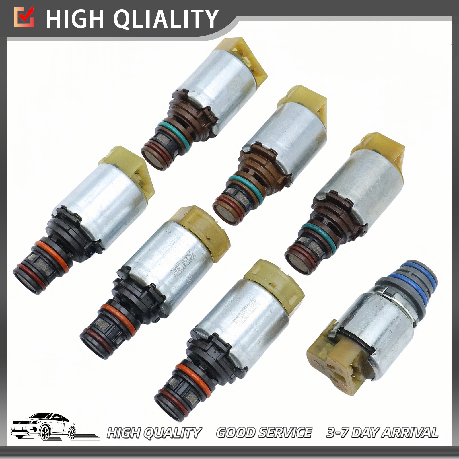 7x Transmission Solenoid Kit Fits for 2008 2009 2010 2011 Ford Escape 6F35 USA