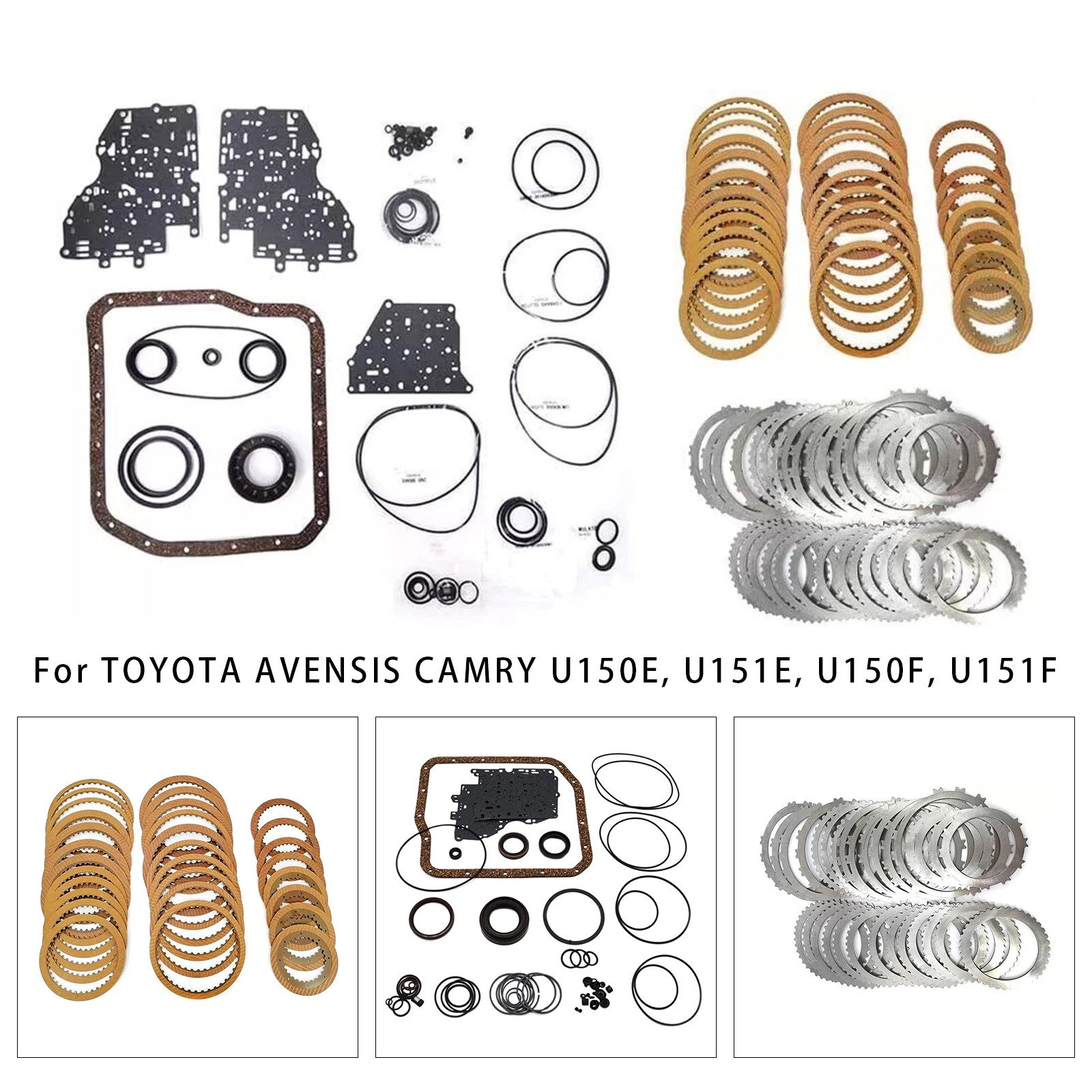 U150E U151E Auto Transmission Master Rebuild Kit Clutch Discs Gasket For Toyota