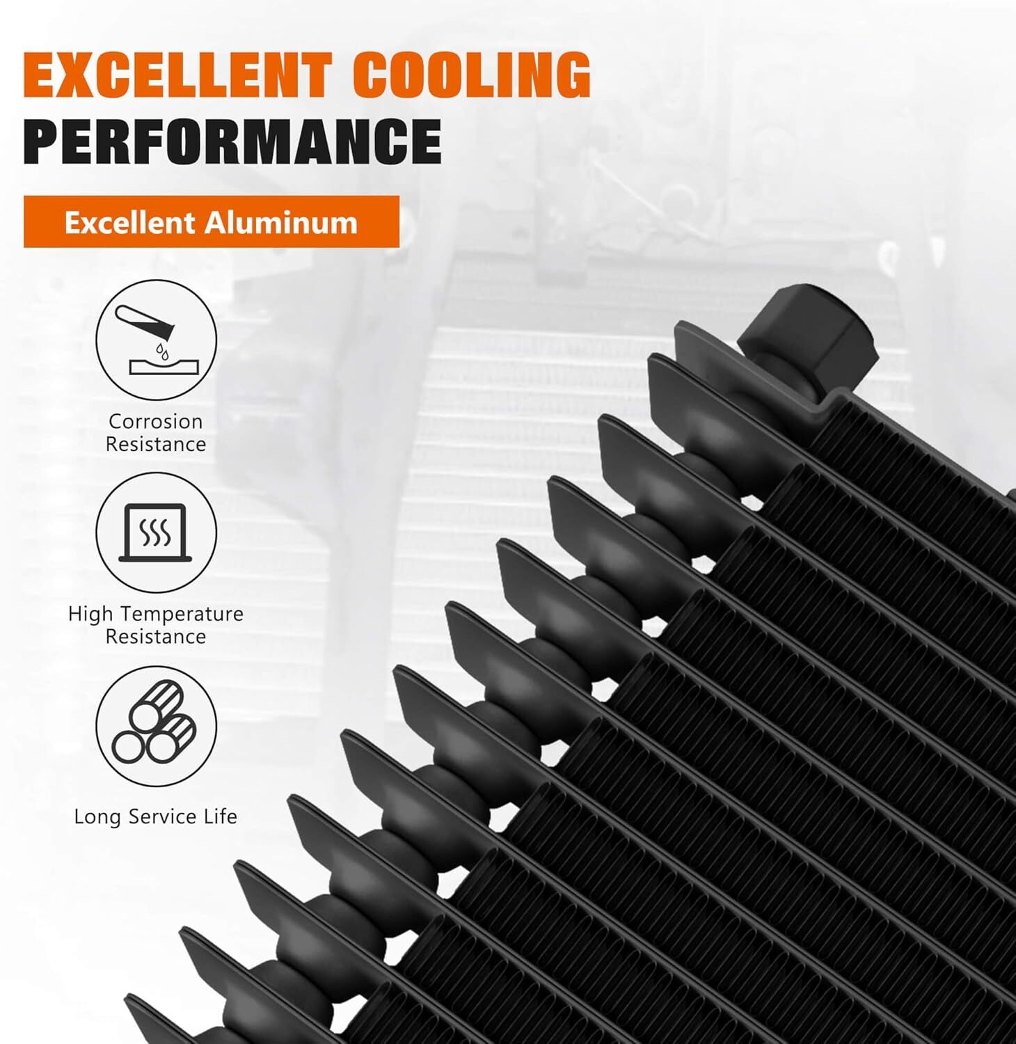 LPD47391 BK Tru Cool Cooler Transmission Oil Cooler GVW Max 40,000 With Hardware