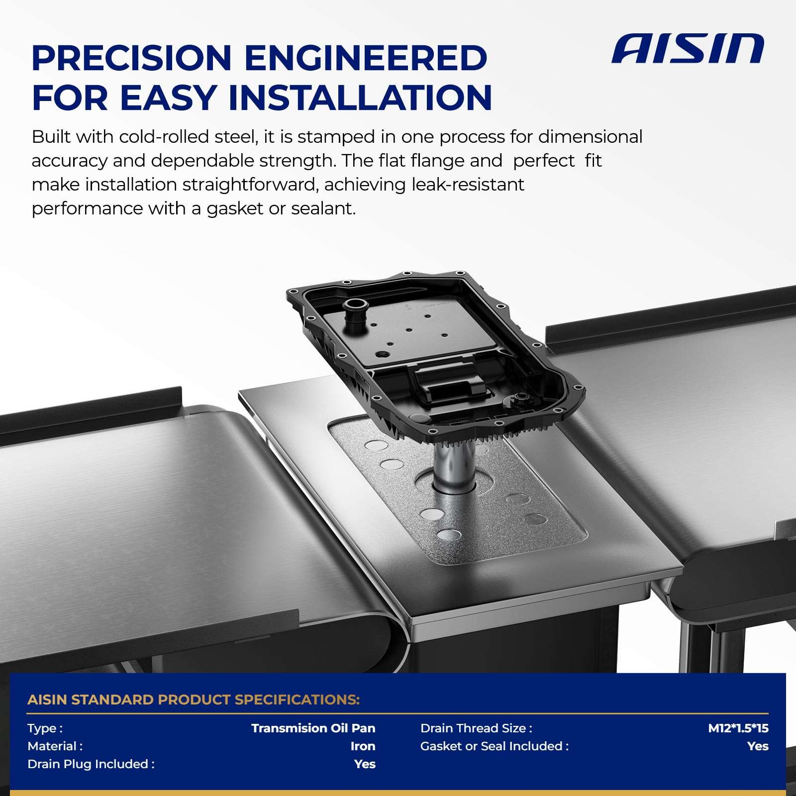 AISIN Transmission Oil Pan for Mercedes-Benz C230 C250 C280 C300 C350 C400 E250