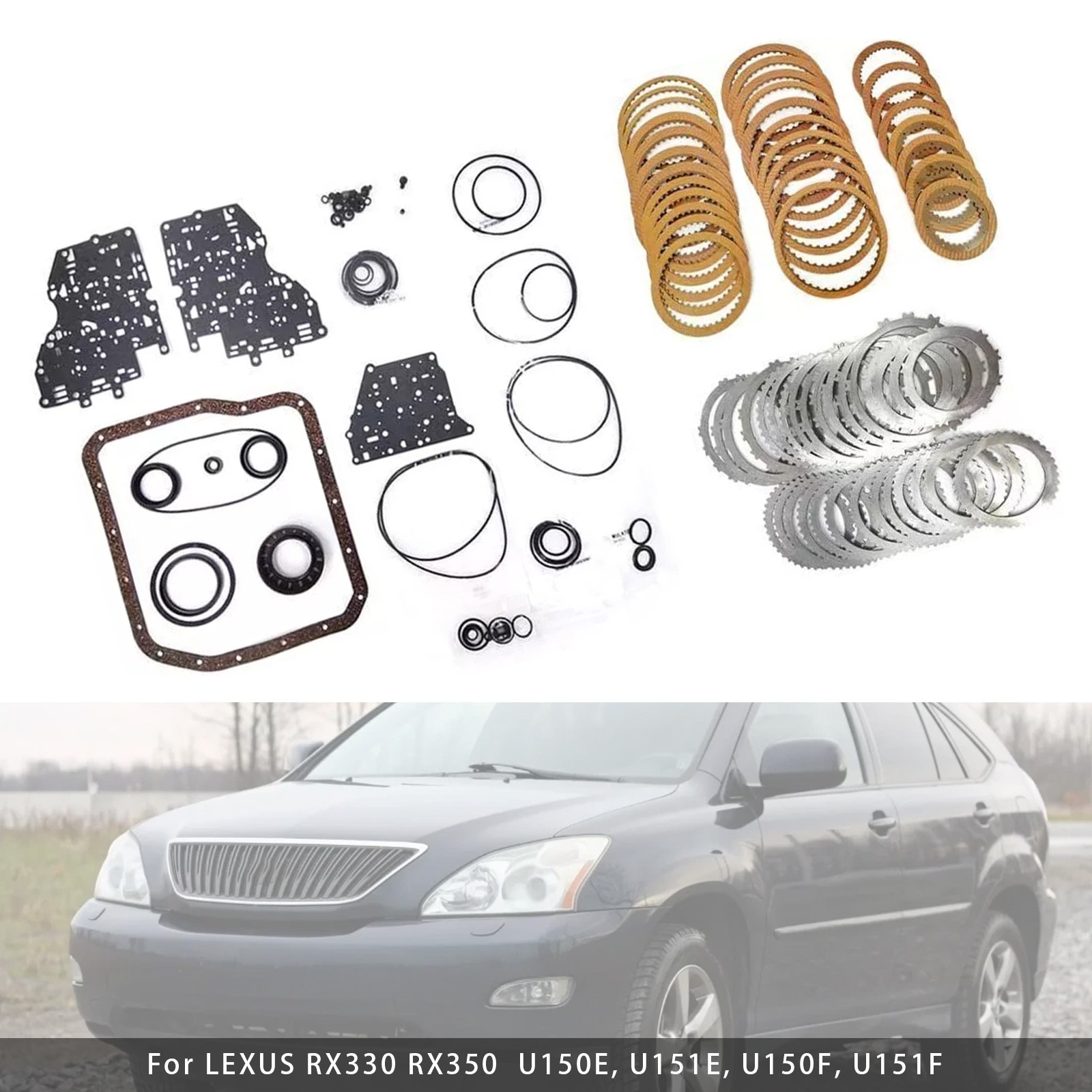 U150E U151E Auto Transmission Master Rebuild Kit Clutch Discs Gasket For Toyota