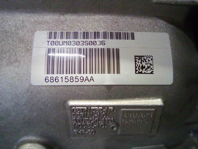 Automatic Transmission 3.6L Opt Dfw 8HP50 4WD Fits 23 GRAND CHEROKEE 2796189