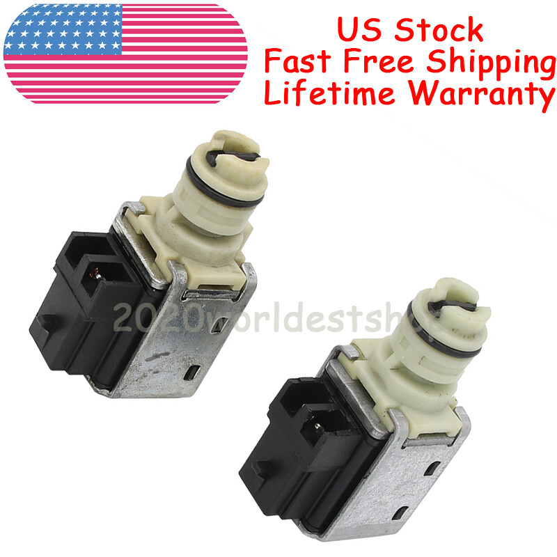 Pair 4T65E Transmission 1-2 3-4 Shift Solenoids 10478124 For GM 97-Up Alero 4T65