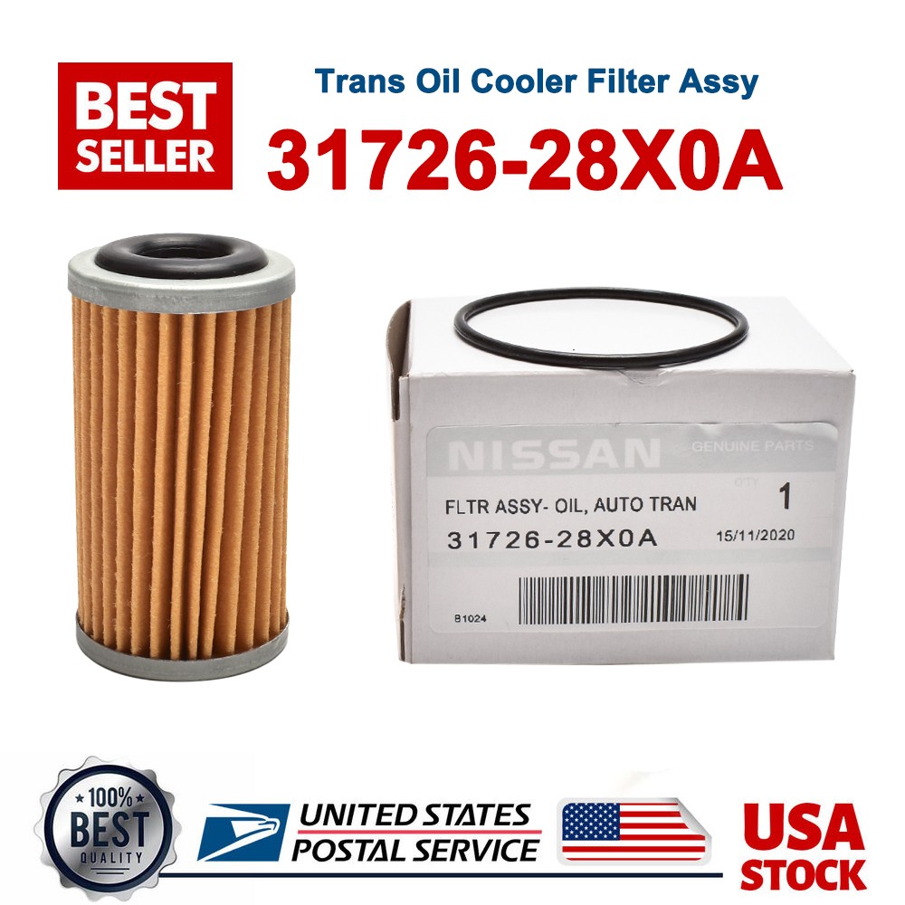 GENUINE OEM RE0F10D JF016E Trans Oil Cooler Filter Assy for Nissan (31726-28X0A)