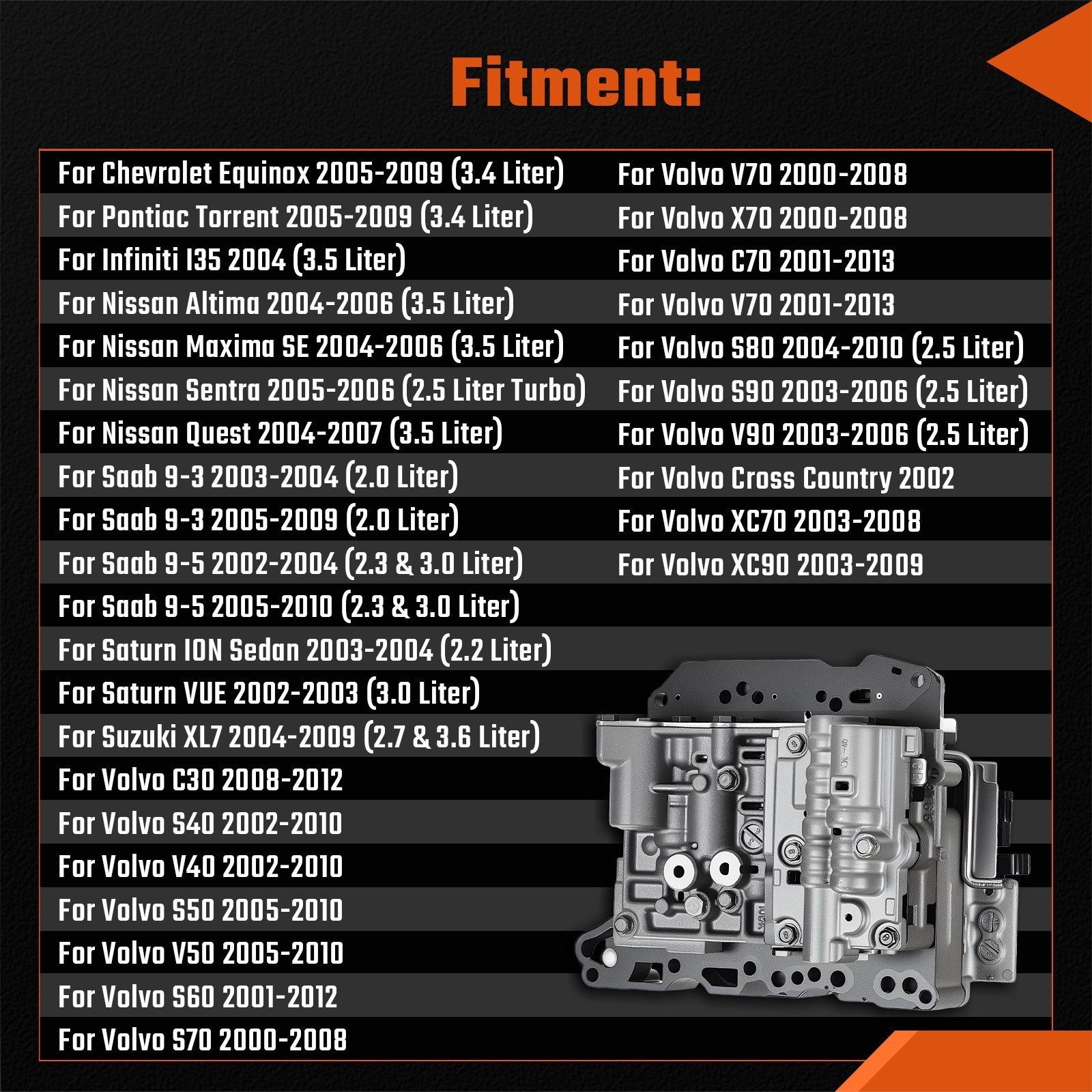 AW55-50SN AW55-51SN RE5F22A Complete Transmission Valve Body For Nissan Maxima