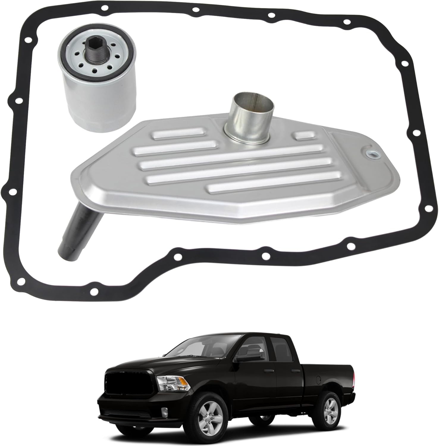 5179267AC Transmission Filter Kit 4WD Deep Pan For 99-18 Chrysler Dodge Ram Jeep
