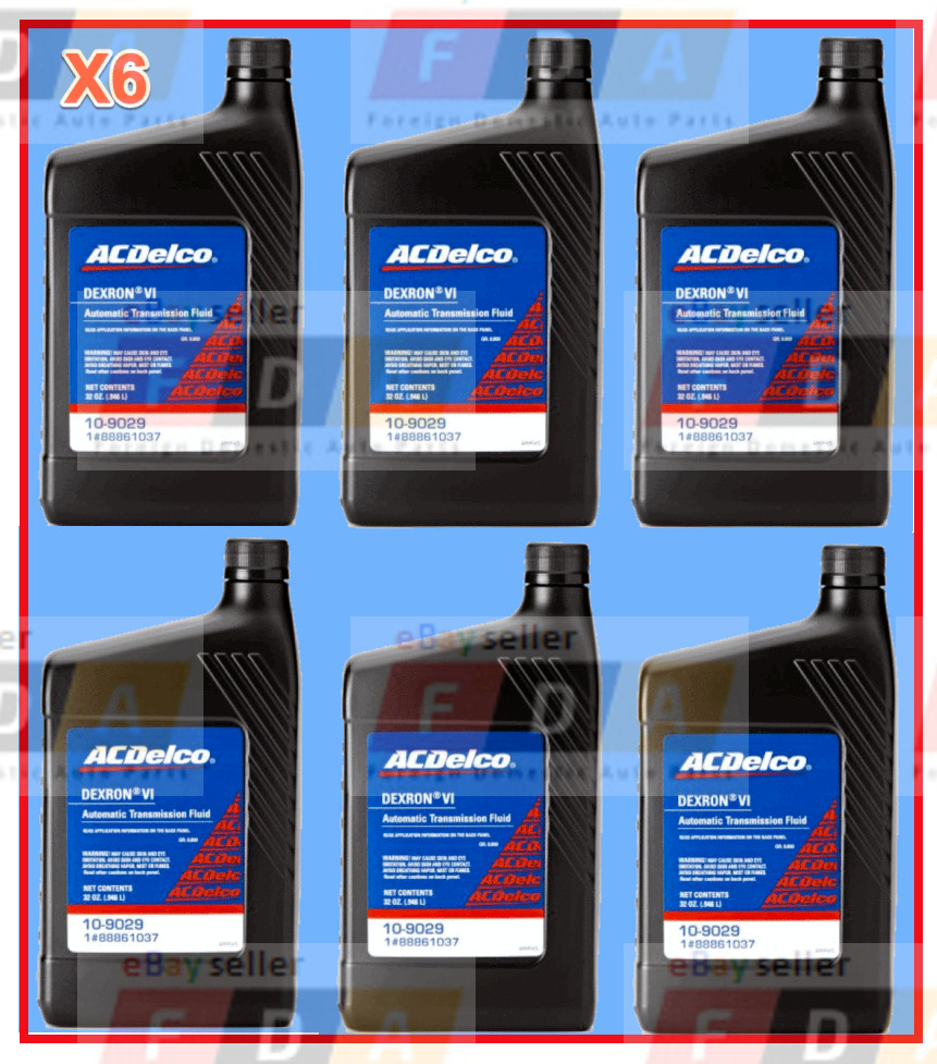 6 Quarts GMC OEM Automatic Transmission Fluid ATF AcDelco Dextron VI