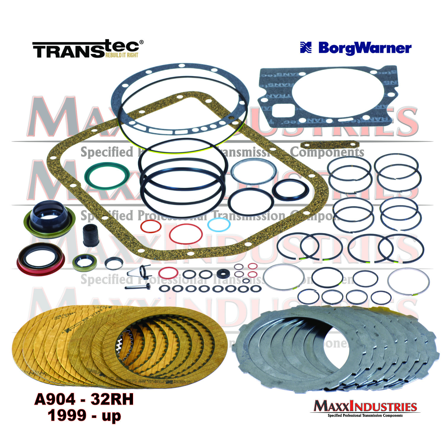 A904 TF6 32RH Transmission Rebuilt Kit Transtec Master Kit with Steels 1999-up