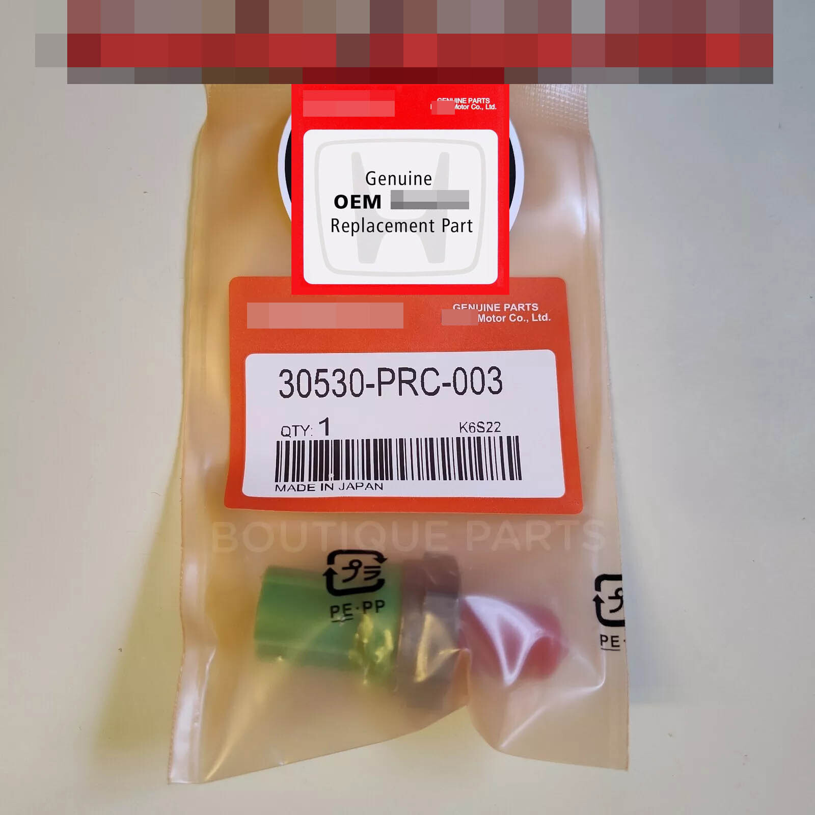 1x Genuine OEM Knock Sensor Assembly 30530-PRC-003 fit Honda Civic S2000 RSX CSX