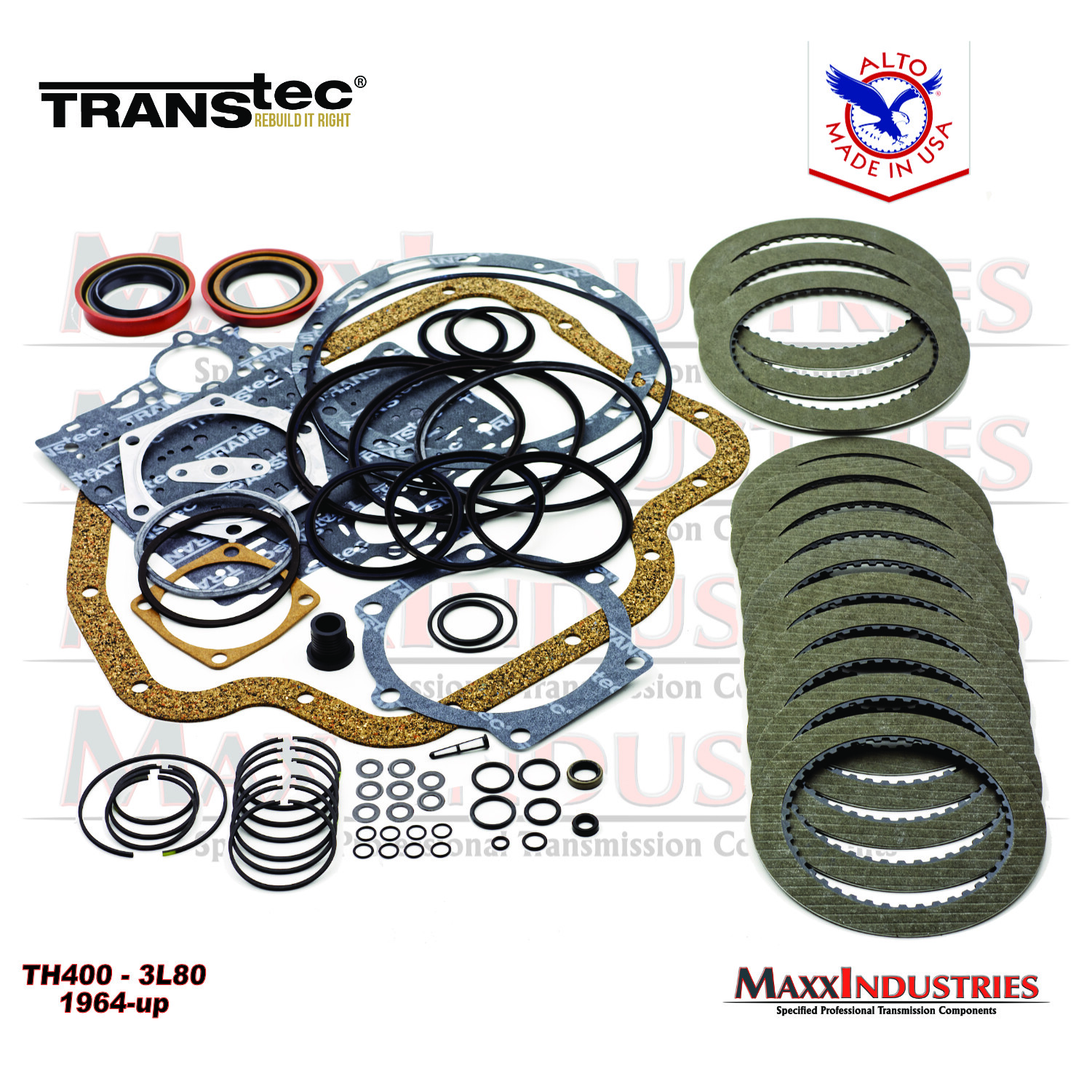 TH400 1964-98 Turbo 400 Transmission Rebuild Kit Alto High Energy