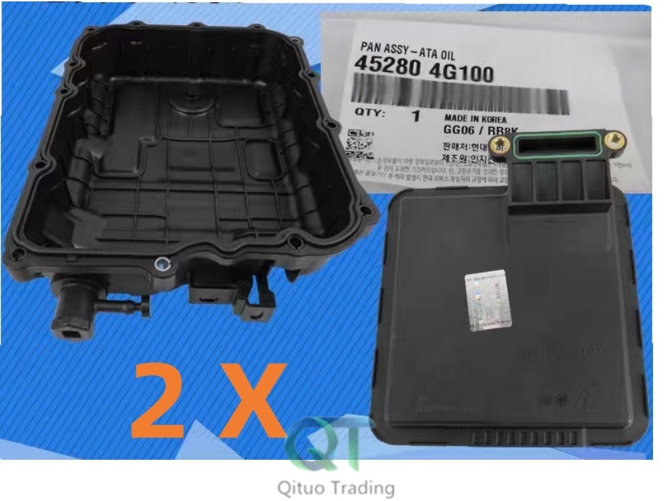 2X NEW TRANSMISSION OIL PAN 452804G100 463214G300 fits FOR Kia Sedona 2019-2020