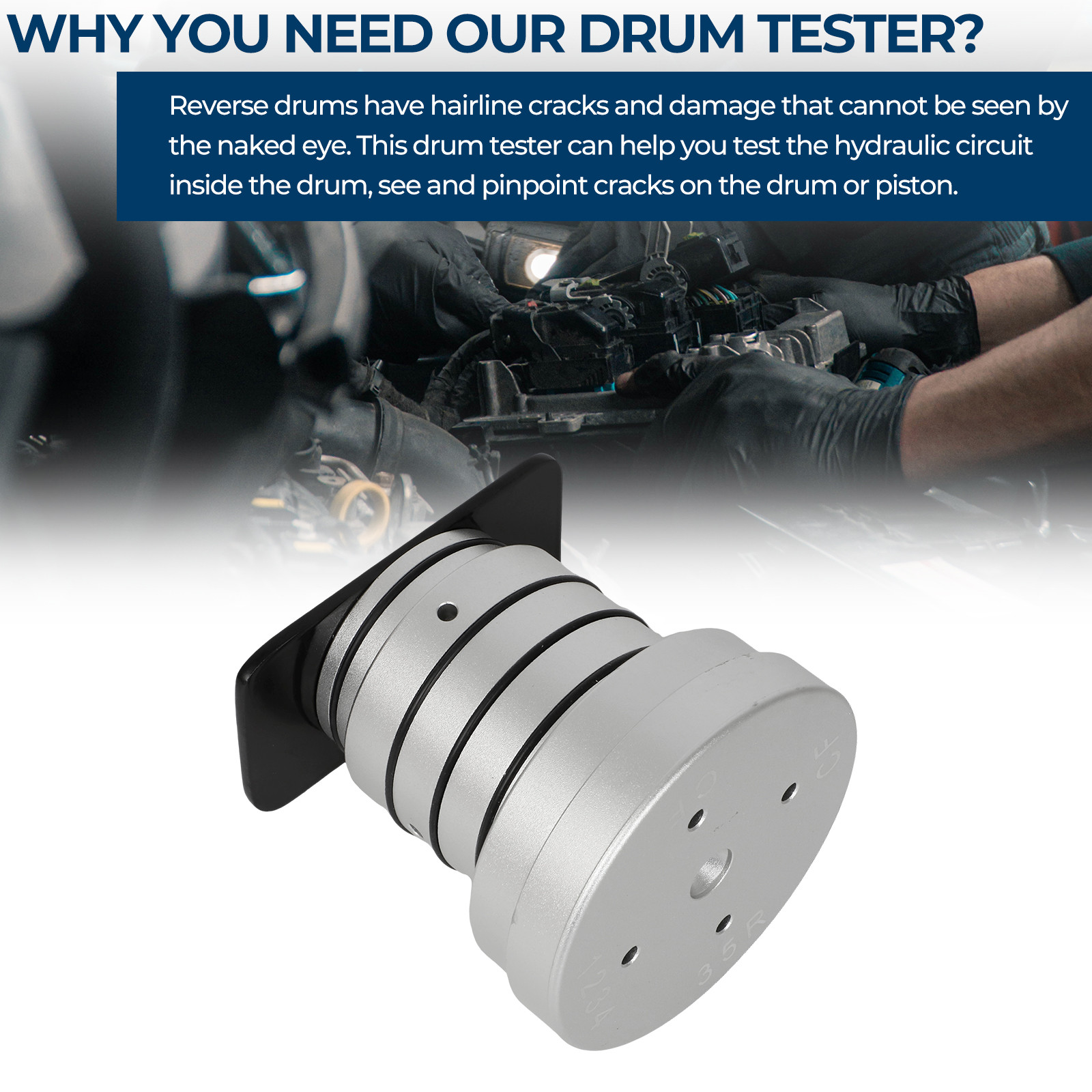 35R/1-2-3-4 Reverse Drum Testing Tool Leaks & Cracks For 6L80 6L90 Drum Tester