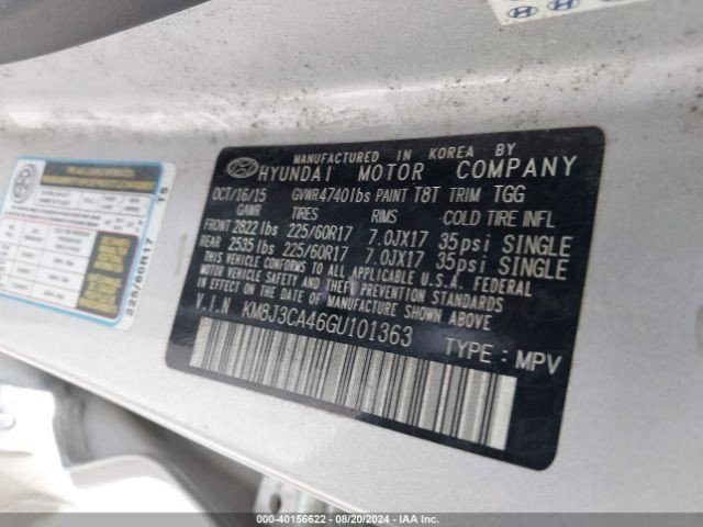 Automatic Transmission 2.0L AWD Fits 16-18 TUCSON 292793