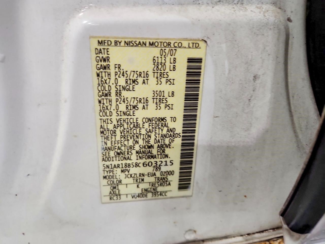 Transfer Case 6 Cylinder Automatic Transmission Fits 05-19 FRONTIER 307841