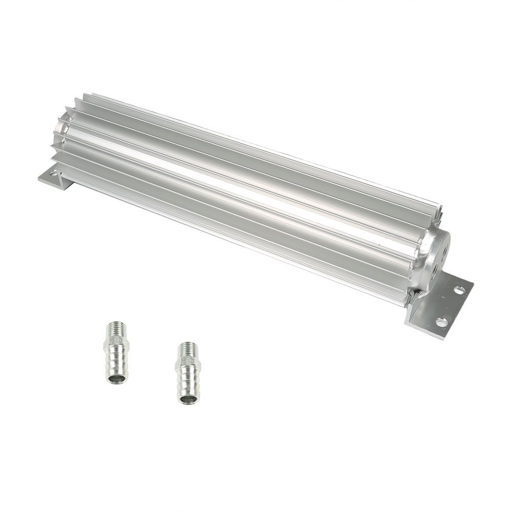 Fit For Universal Fitment Dual Pass Aluminum Finned Transmission Oil Cooler 12″