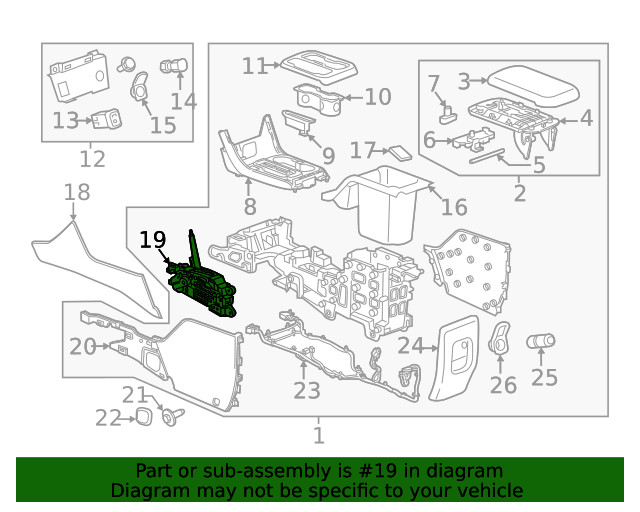 Genuine GM Automatic Transmission Shift Lever Assembly 85533426