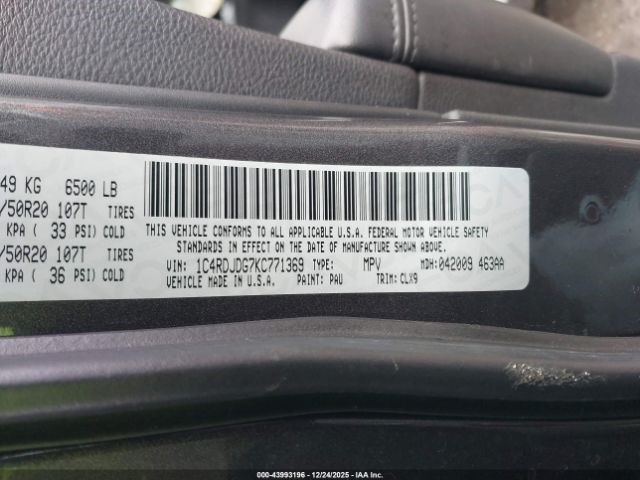 Transfer Case 3.6L Single Speed Fits 14-24 DURANGO 12735773