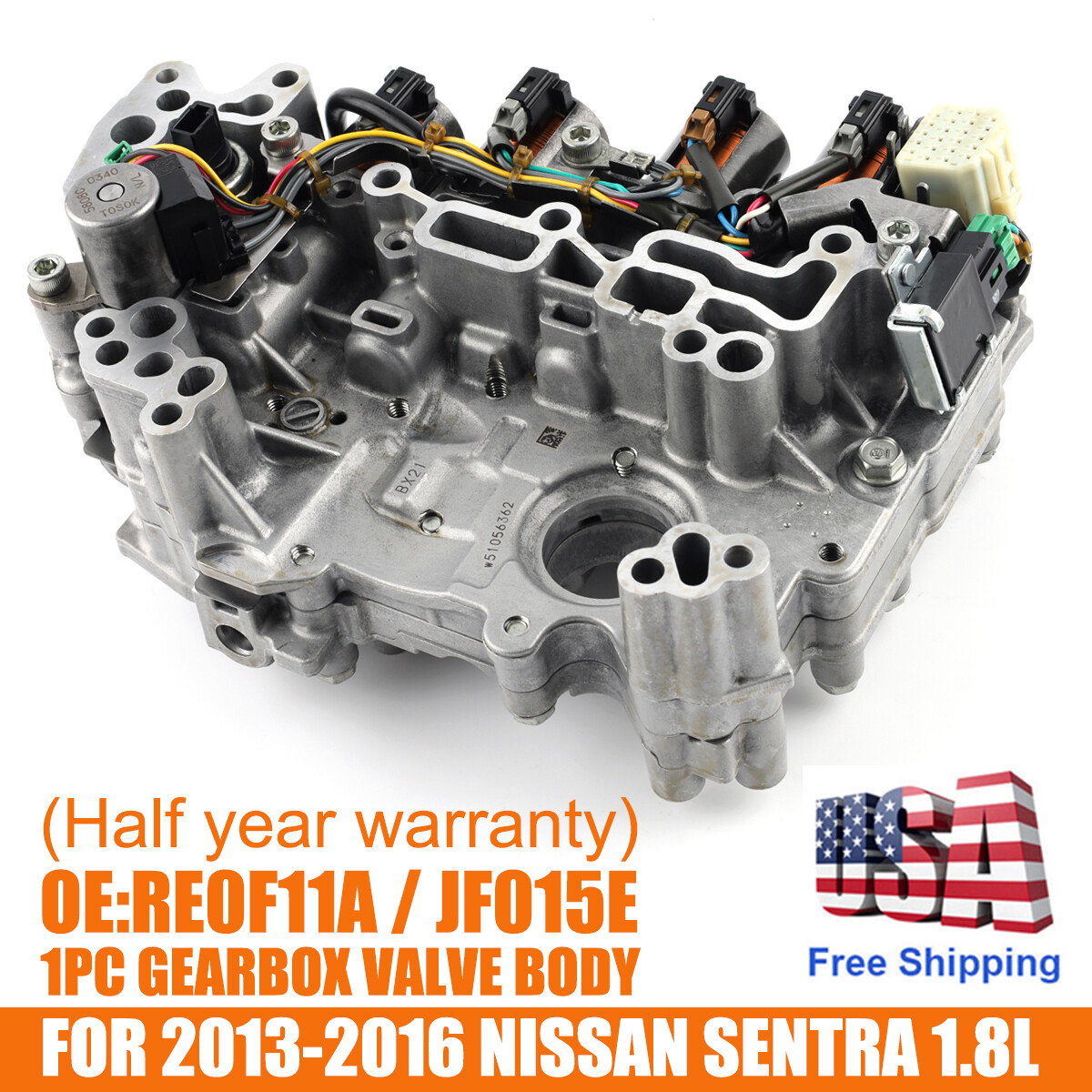 CVT Transmission Valve Body For 2013-2016 NISSAN SENTRA 1.8L RE0F11A JF015E New