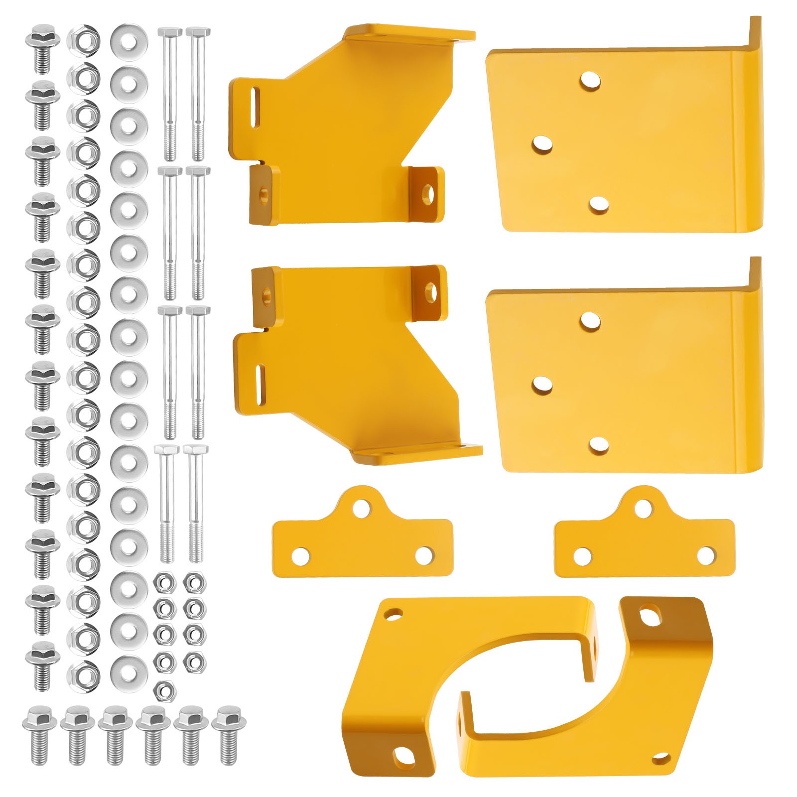 1 Pair Universal 45 Deg Fixed Side Mount Steel Brackets For Sparco Bucket Seat