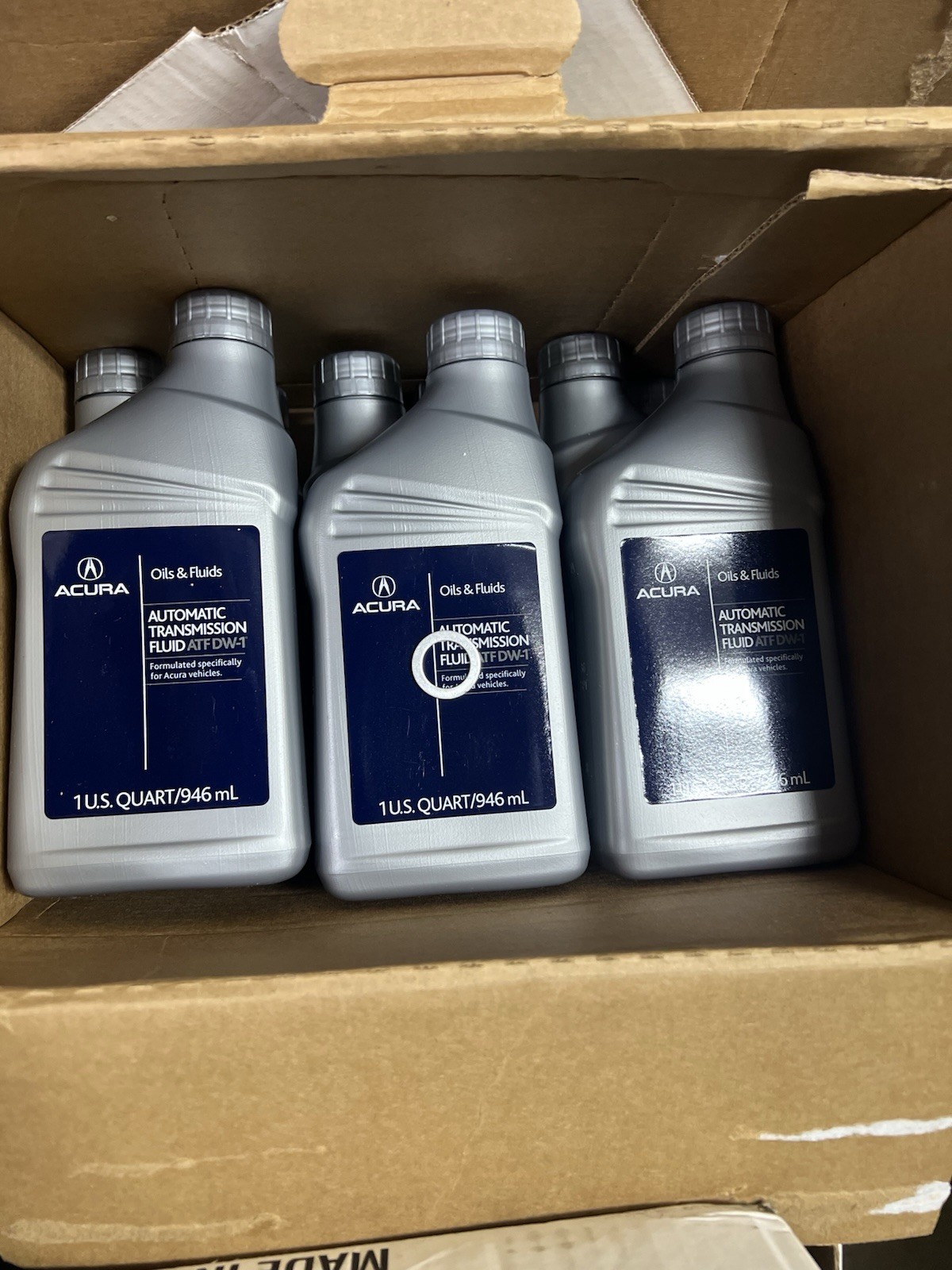 3 Qts. Honda&Acura OEM Automatic Transmission Fluid ATF DW-1 08200-9008