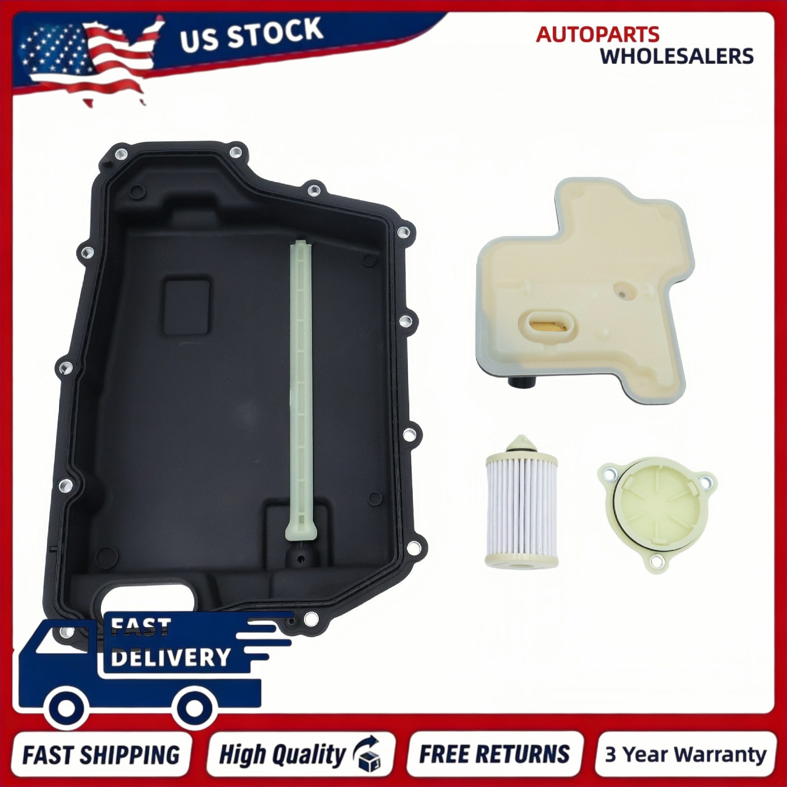 5PK For 2019-2024 Ford Edge Escape 2.0L Transmission Filter Side Cover Kit