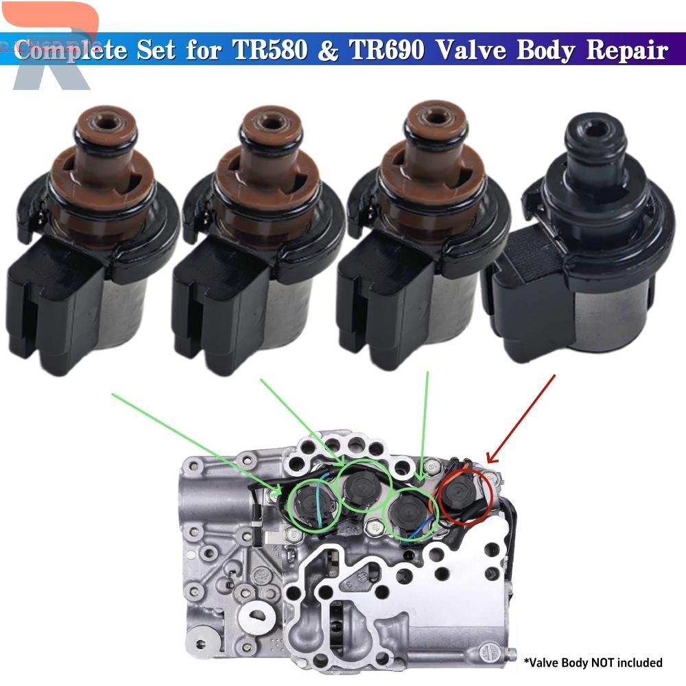 4pcs Transmission Solenoid Kit 31825-AA050 31825-AA051 31706-AA030 For TR690