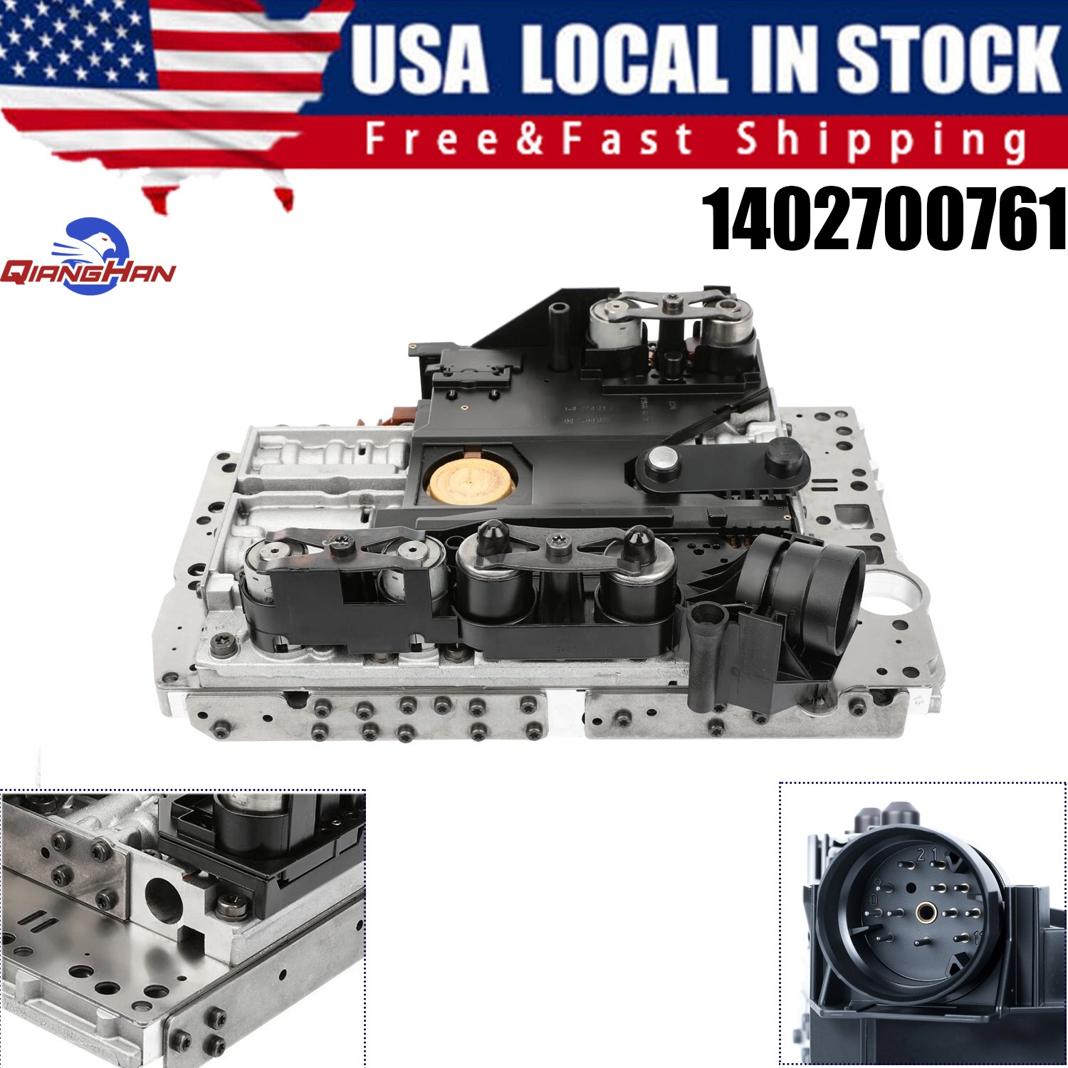 For Mercedes-Benz TCU Transmission Valve Body Solenoid w/ Conductor Plate 722.6