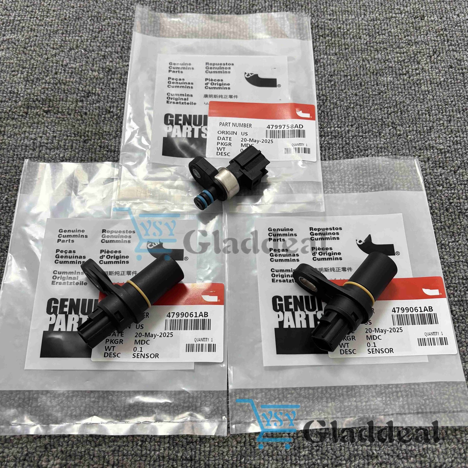 New Updated Pressure Transducer Sensor Set For 45RFE 545RFE 68RFE