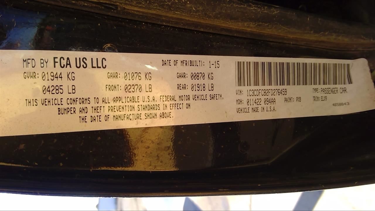Automatic Transmission 2.4L ID 68197729 Fits 13-16 DART 9363830