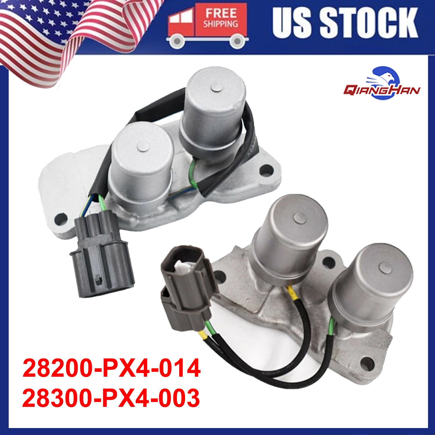 US Shift Control & Lock Up Solenoids Set for 1990-1997 Honda Accord Odyssey 2.2L