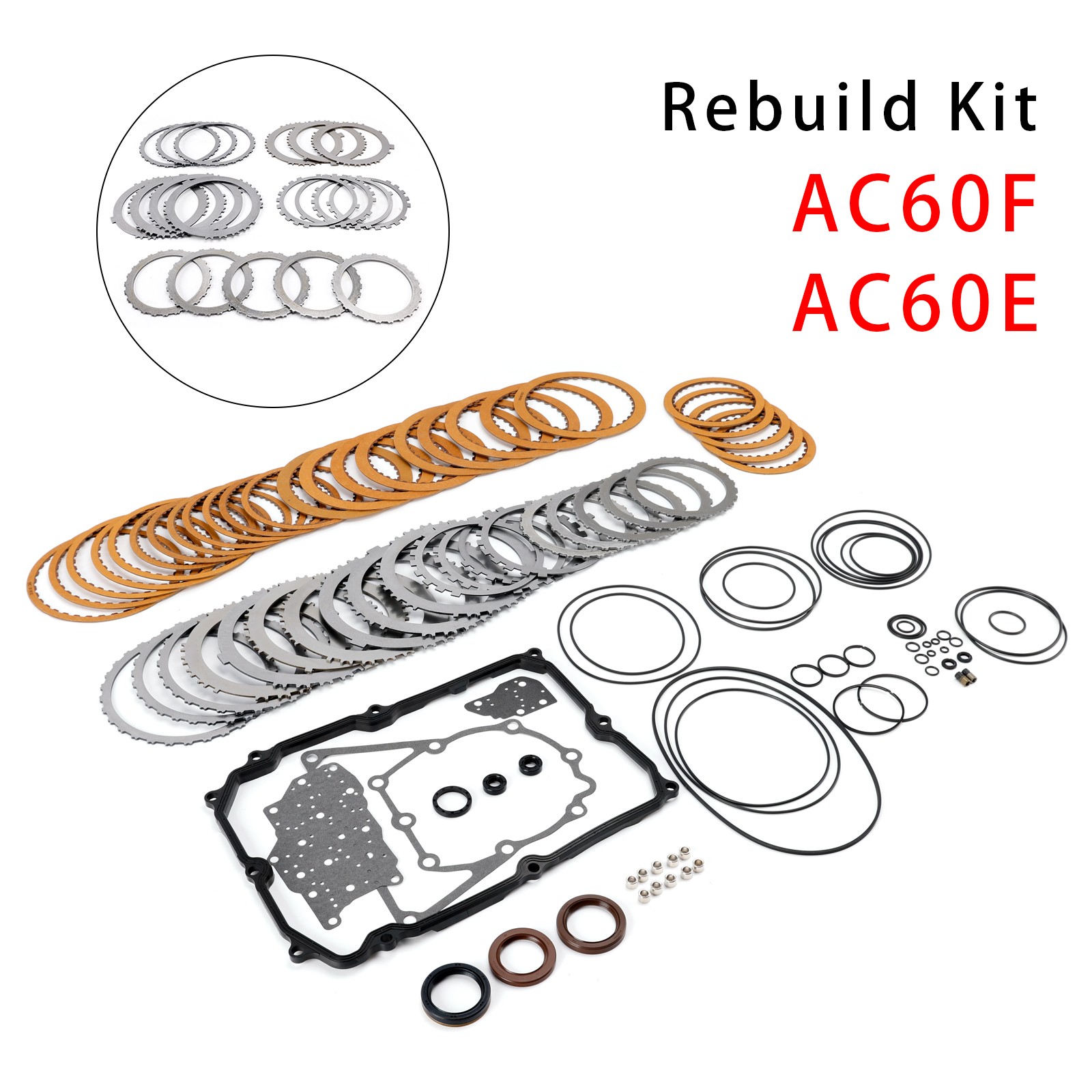 AC60F AC60E Auto Transmission Master Rebuild Kit Seal Fit For Toyota Prado 2.7L