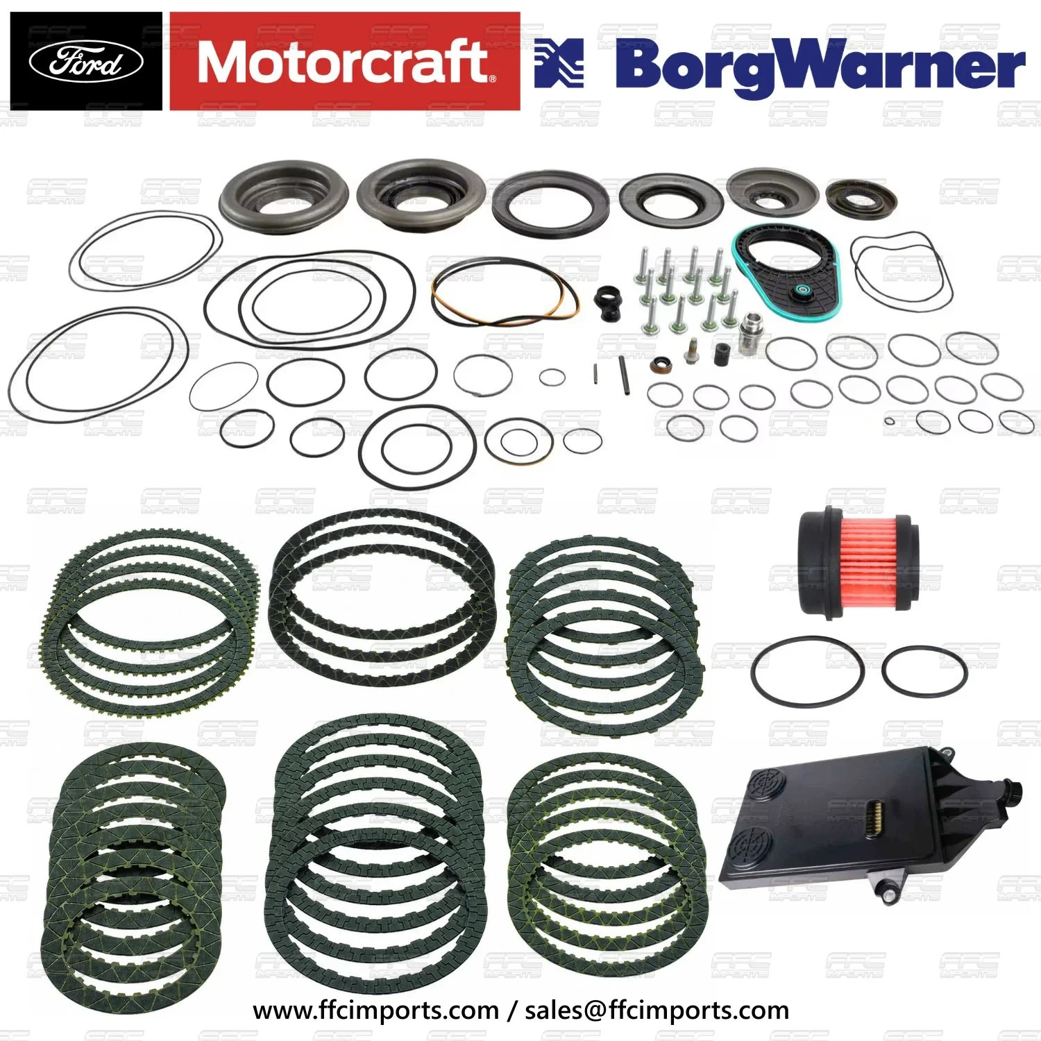 10R80 Transmission OEM FORD Master Rebuild KIT 20-UP Pistons Filters for Transit