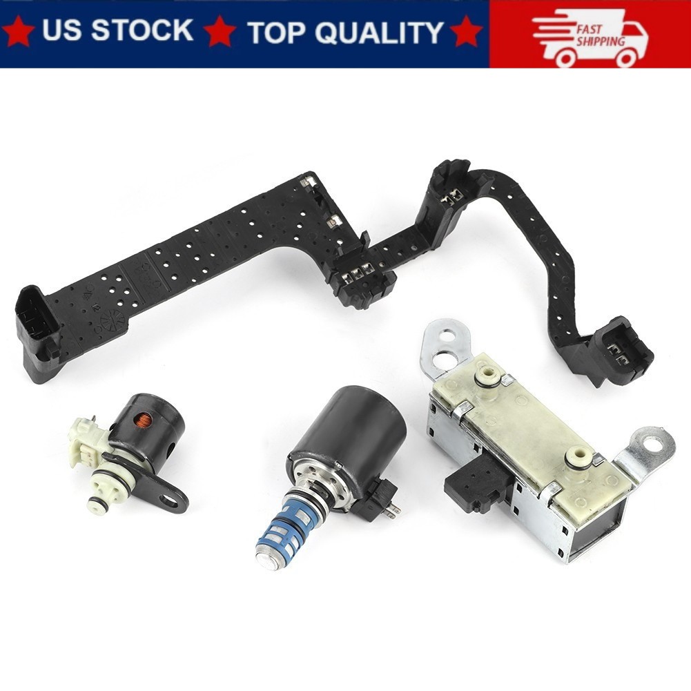 4PCS Transmission Solenoid Valve Kit For Ford E150 E250 E350 F150 4R70W 4R75W BT