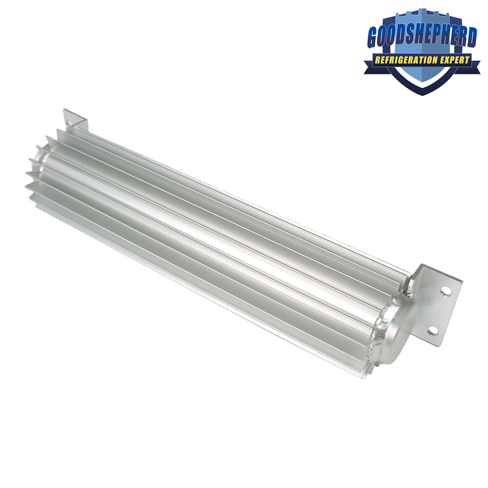 Dual Pass Aluminum Finned Transmission Oil Cooler 12″ For Hot Rod Cars Universal