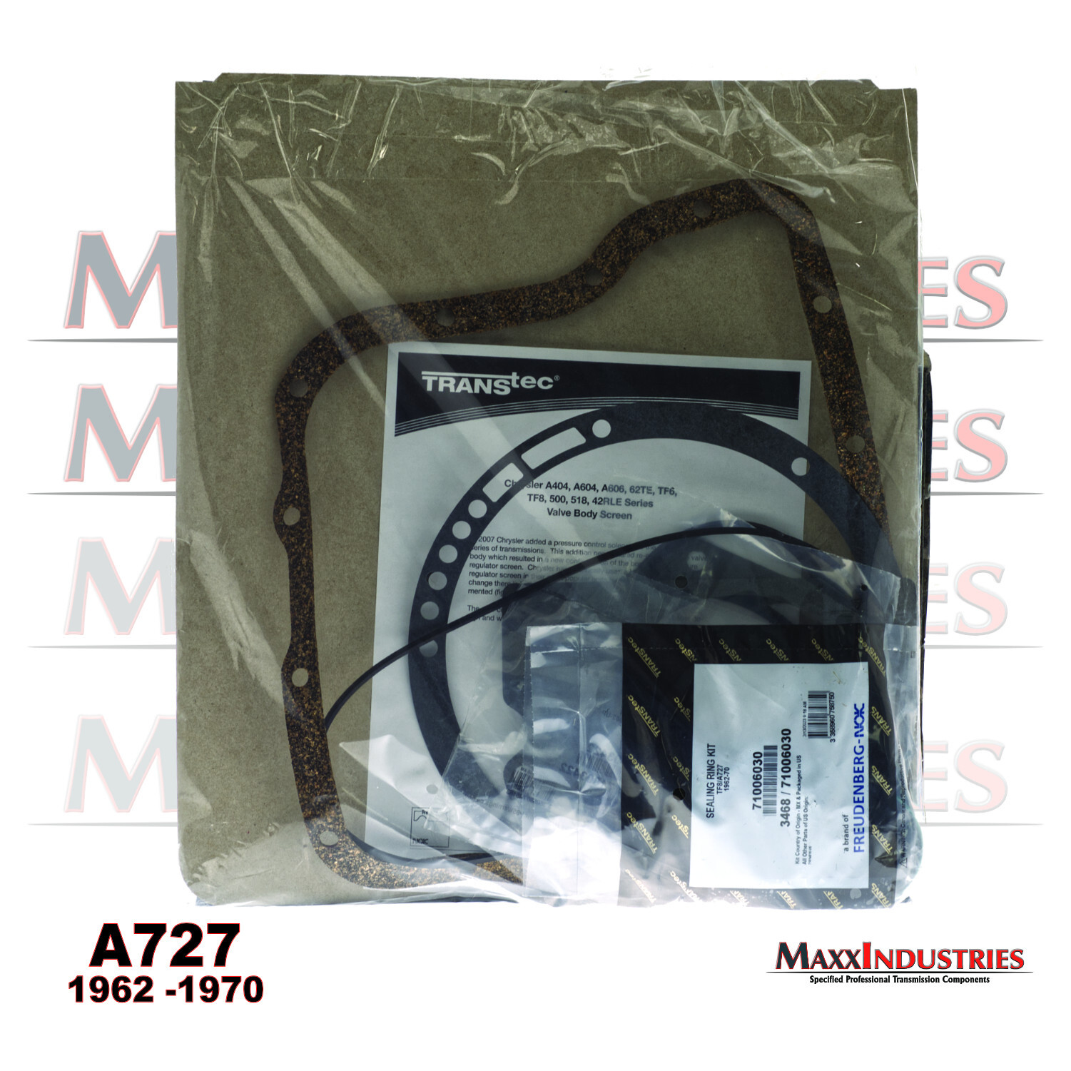 A727 TF8 Transmission Rebuilt Kit Transtec Overhaul Gaskets and Seals 1962-70