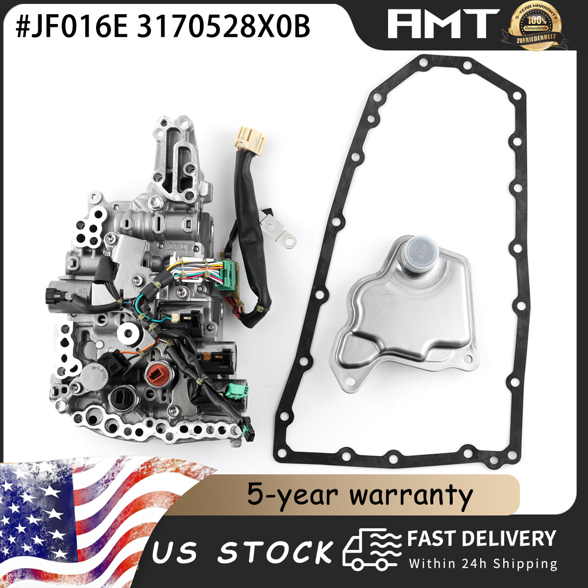 CVT Transmission Valve Body W/ Solenoids For 2014-2018 Nissan Altima 2.5L JF016E