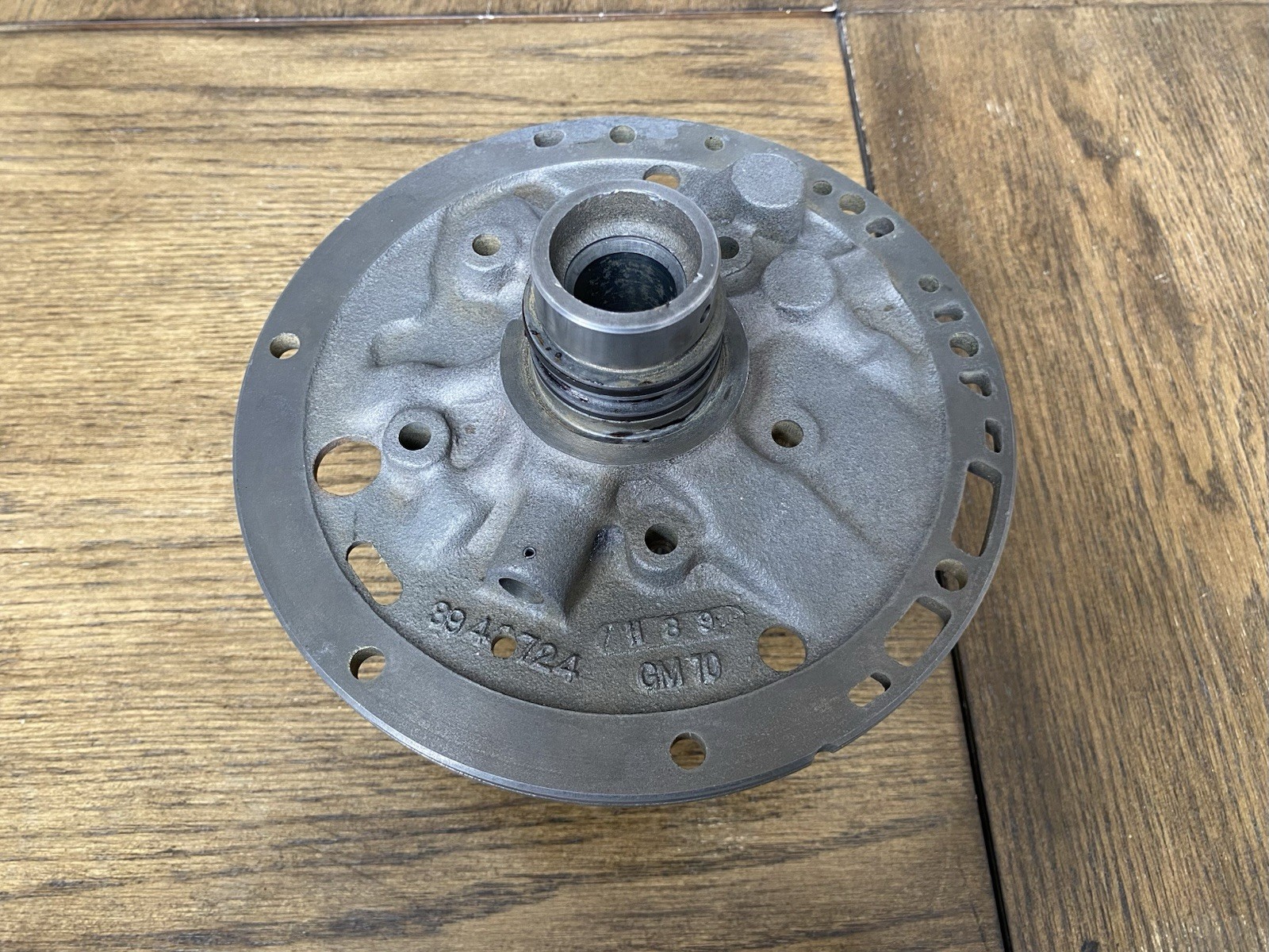 NOS GM 1962-74 Aluminum Powerglide Transmission Front Pump Cover Stator Support