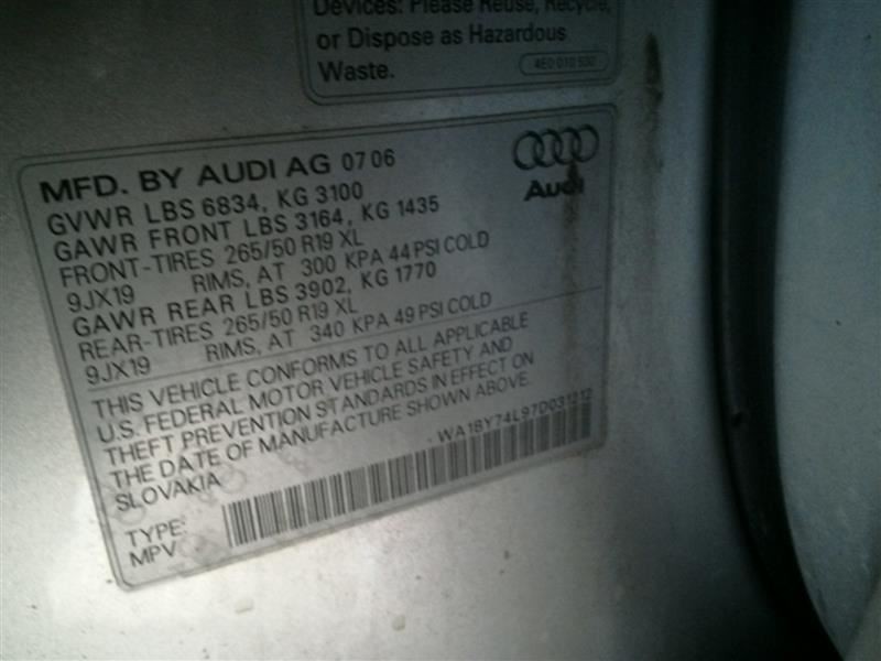 Transfer Case Fits 07-10 AUDI Q7 2143716