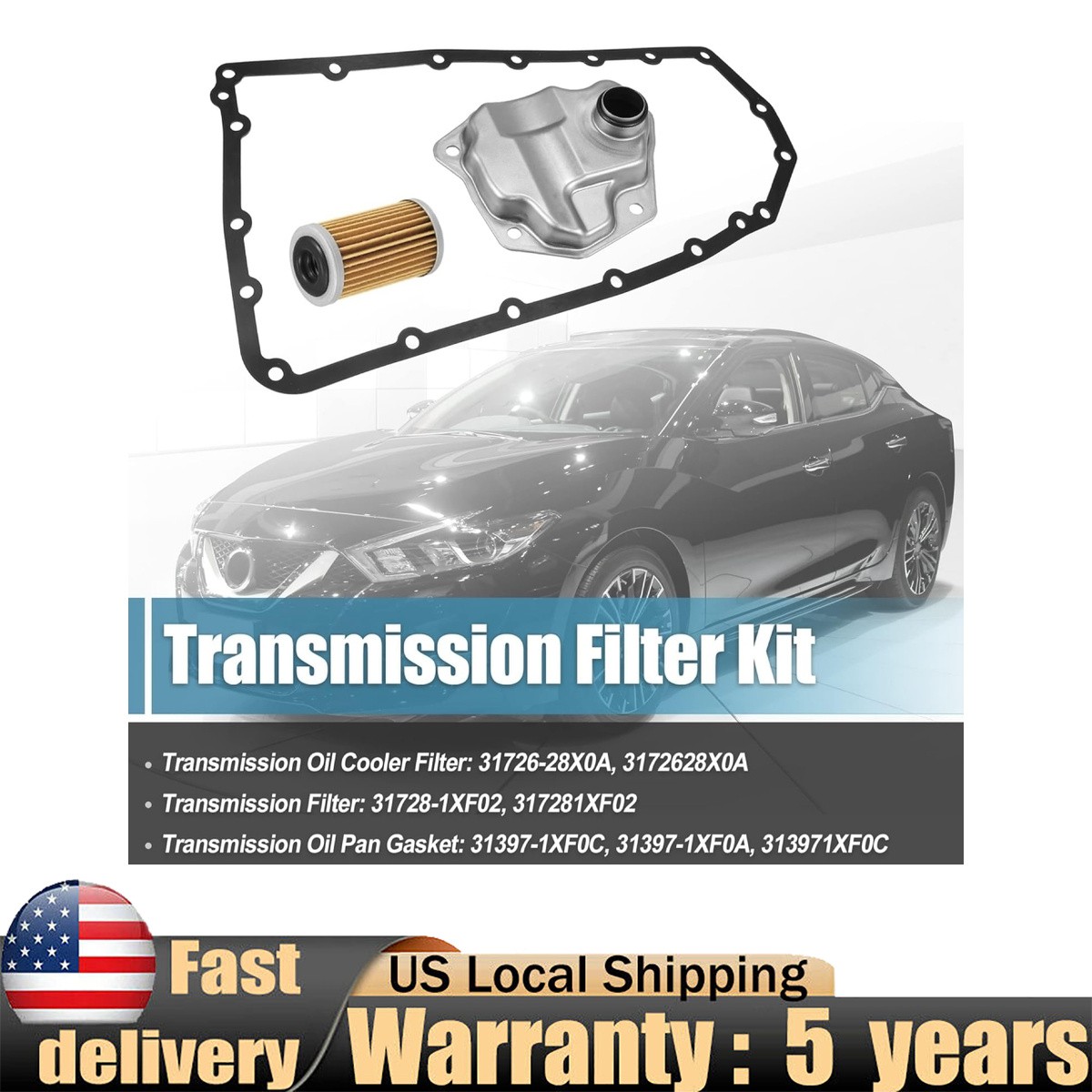 Transmission Filter Oil Pan Gasket Kit Fits Nissan Rogue NV200 Juke 31726-28X0A