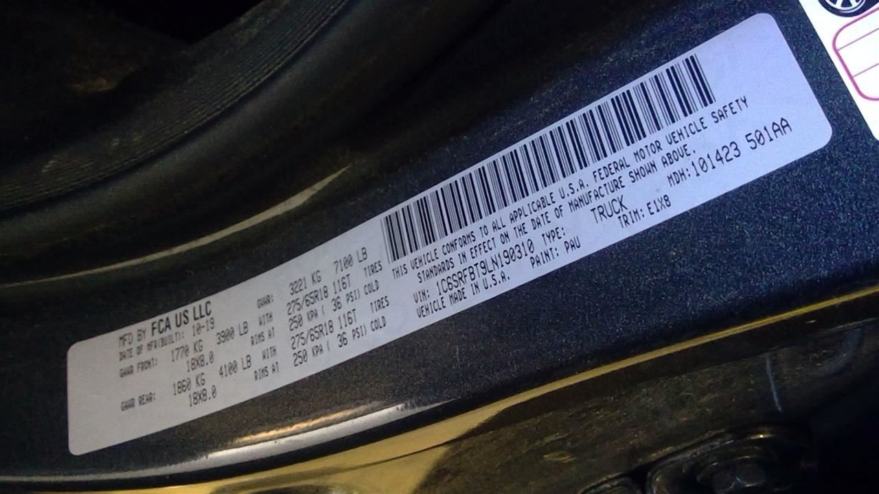 Automatic Transmission New Style Opt 8HP75 Fits 19-21 DODGE 1500 PICKUP 12148456