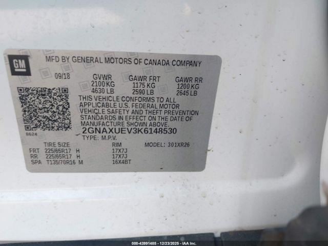 Automatic Transmission AWD 1.5L Fits 18-19 EQUINOX 3866357