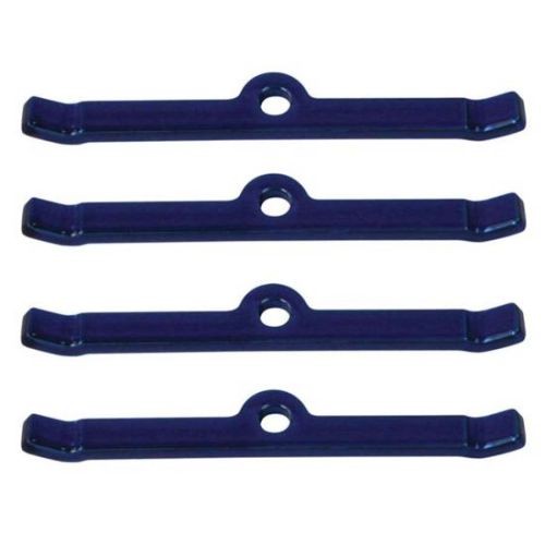 Moroso 68506 Valve Cover Hold Down Tabs Steel Powder Coated-Blue