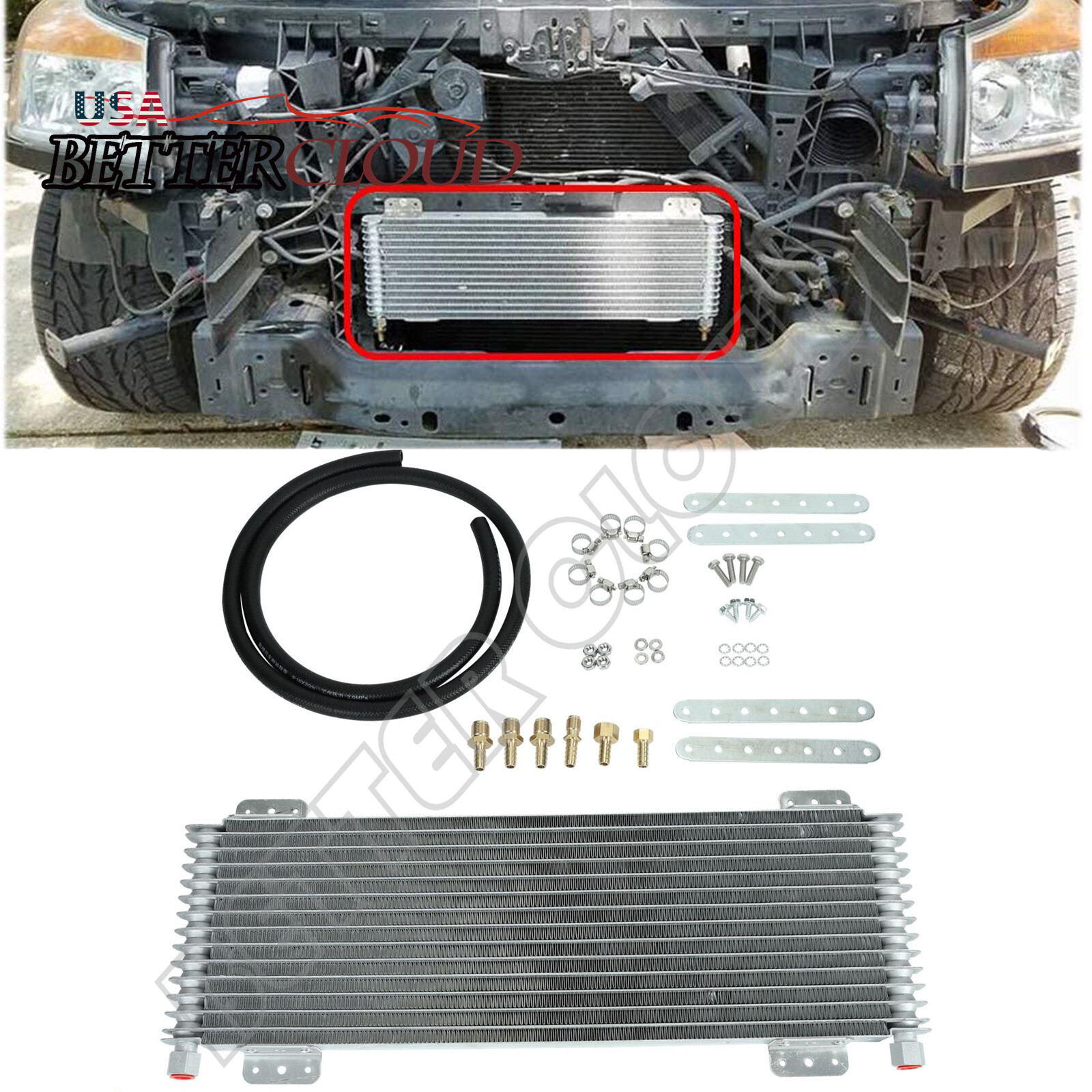 Low Pressure Drop 40k Transmission Oil Cooler Kit GVW Max 40,000 LPD47391