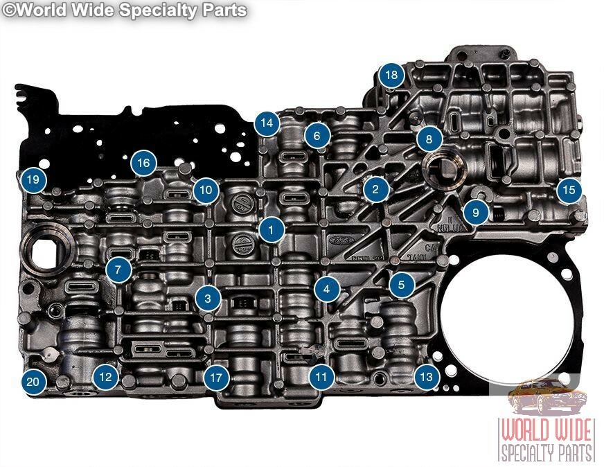 Ford 5R55S, 5R55W Valve Body 2001-2008 (Lifetime Warranty) Updated, Dyno Tested