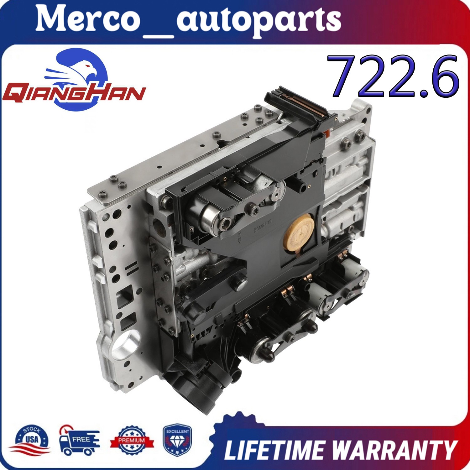 722.6 TCU Transmission.Valve Body & Solenoid & Conductor Plate for Mercedes-Benz