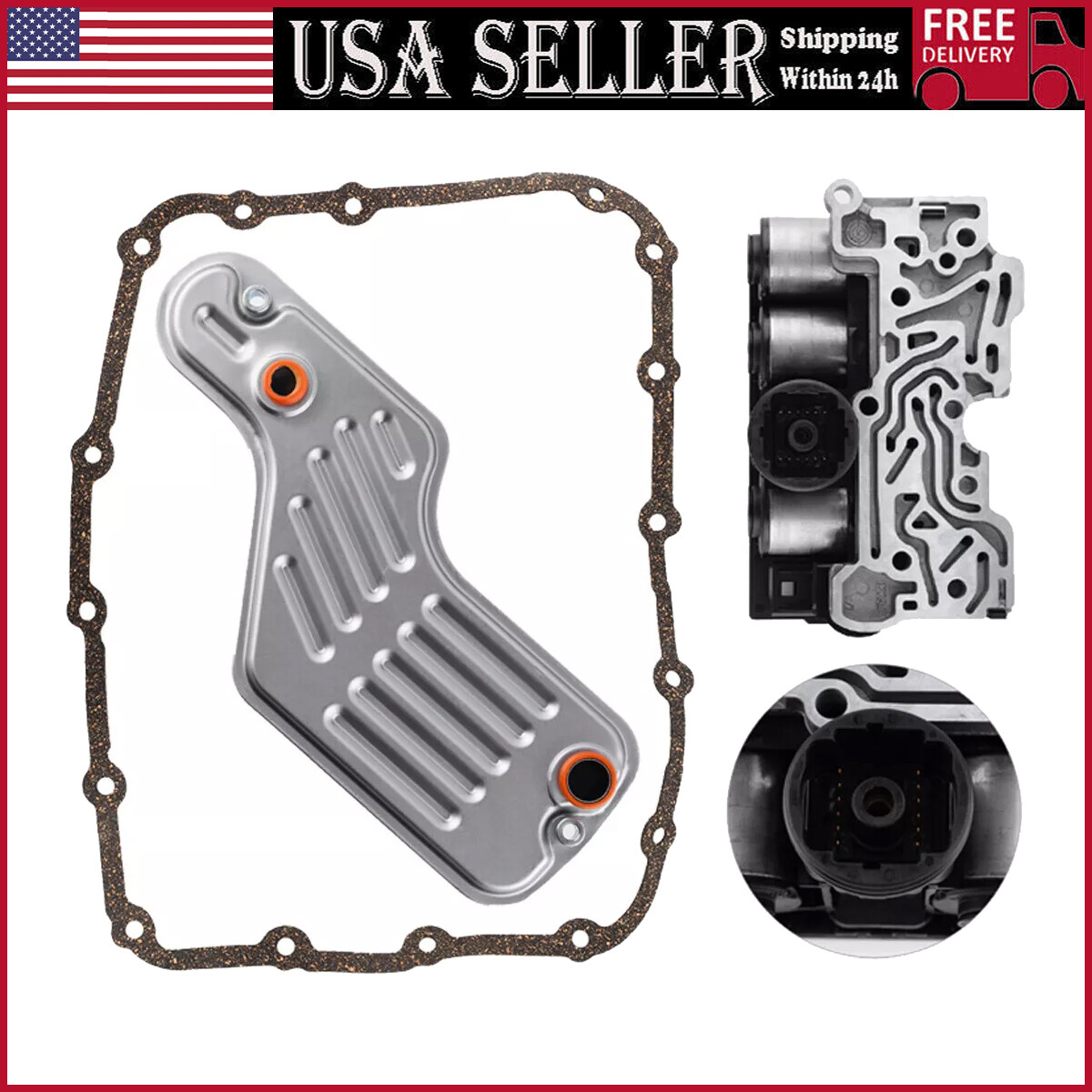 For 2002-up Ford Explorer CVT Transmission Valve Body w/ Solenoids & Filter Kit