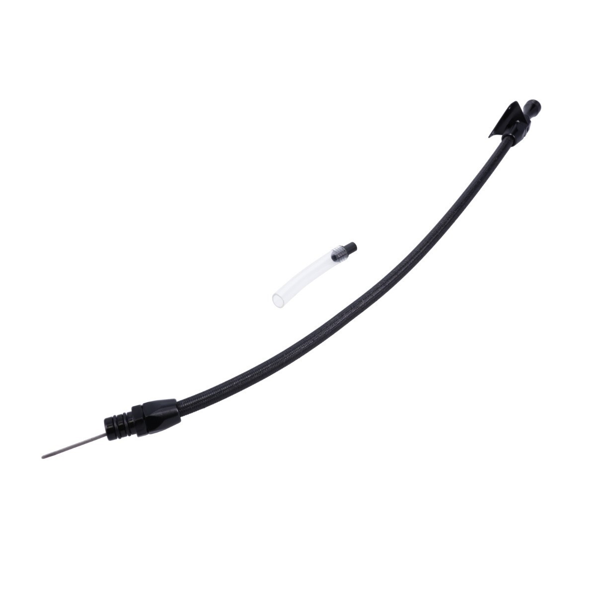 GM Powerglide Trans Dipstick Flexible Braided Stainless Steel 27 1/4″ Black
